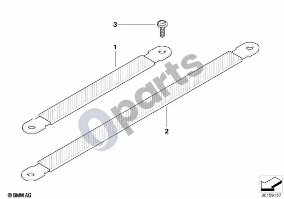 BMW 3 E92 E93 įžeminimo kabelis – schema