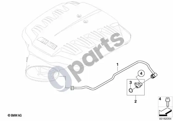 BMW 3 E92 E93 karterio vėdinimas – schema