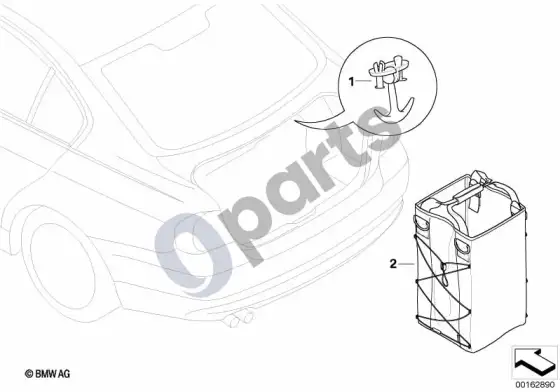 BMW 3 E92 E93 kišenės laikiklis – schema