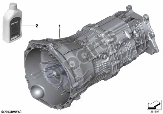 BMW 3 E92 E93 mechaninė pavarų dėžė GS6X45DZ – schema