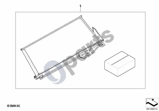 BMW 3 E92 E93 papildomas elektrinių saulės užuolaidų komplektas – schema