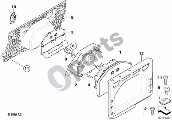 BMW 3 E92 E93 slidžių krepšio papildomas montavimas – schema