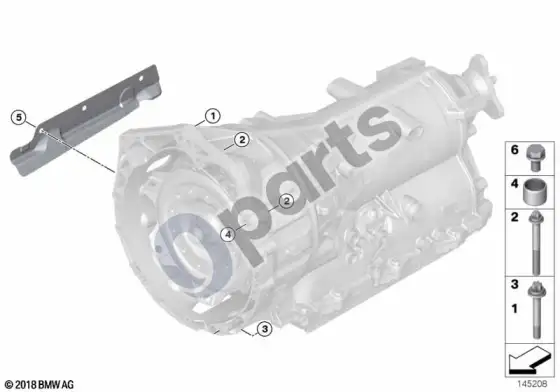BMW 3 E92 E93 transmission mounting parts; ... - 2007.09 – schema