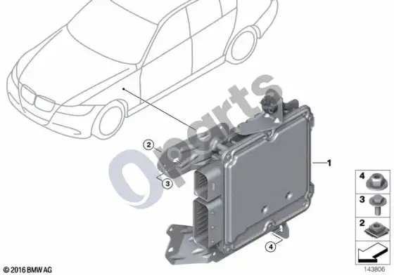 BMW 3 E92 E93 valdymo blokas, aktyvusis vairo valdymas – schema