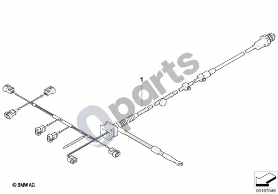 BMW 3 E92 E93 wiring harness, engine grbx. module; 2008.03 - ... – schema