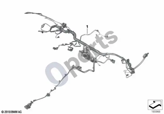BMW 3 E92 E93 wiring harness, instrument panel; 2007.03 - ... – schema