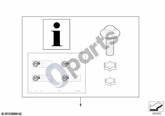 BMW 3 F30 F35 F31 saugos komplektas – schema