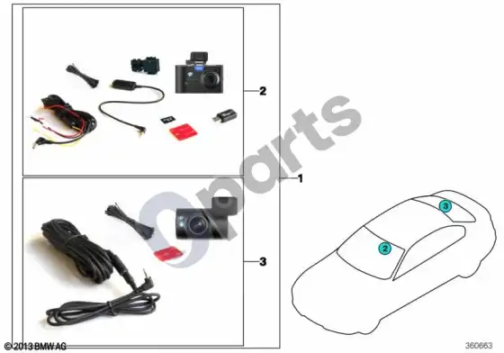 BMW 3 F30 F35 F31 BMW advanced car eye – schema