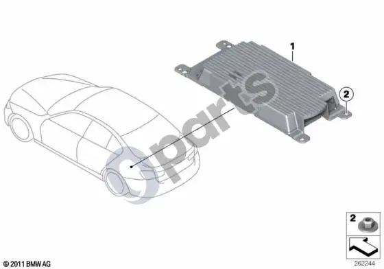 BMW 3 F30 F35 F31 combox telematika GPS – schema