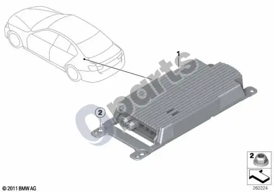 BMW 3 F30 F35 F31 combox telematika – schema