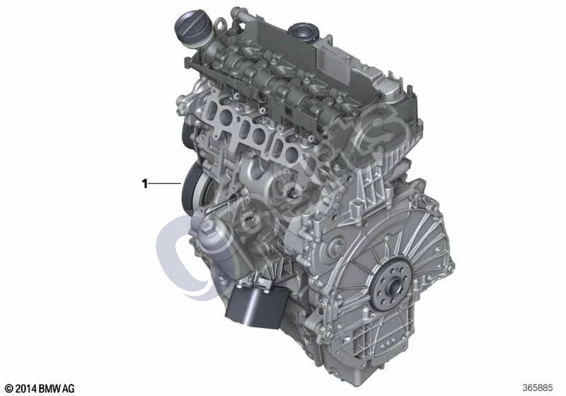 BMW 3 F30 F35 F31 (2012–2018) Jėgos agregatas (B47) schema – Kaitinimo elementas (BOSCH GLP5)