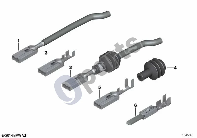 BMW 3 F30 F35 F31 (2012–2018) Jungtis SLK schema – pozicija 04: Sriegio sandariklis (1,0-2,5MM²)