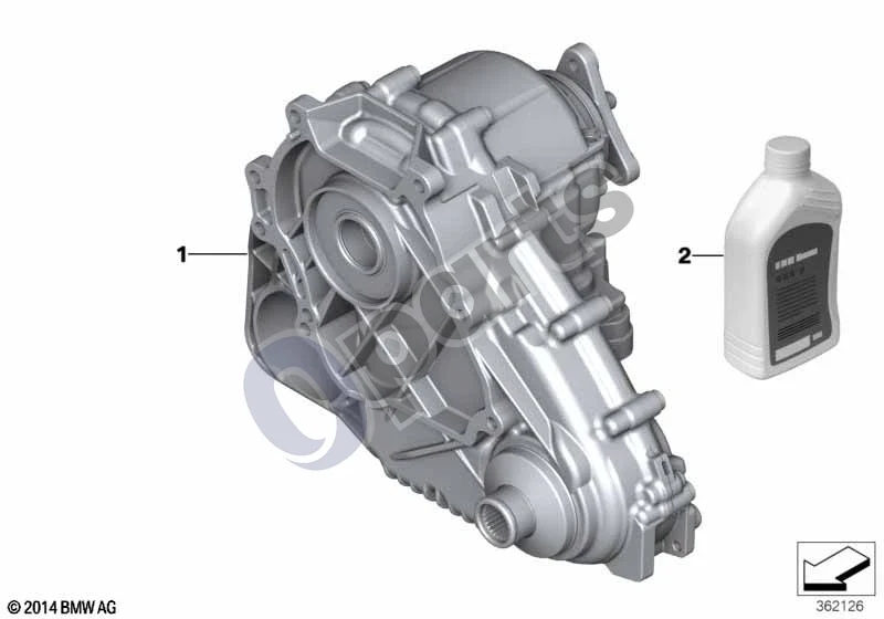 BMW 3 F30 F35 F31 (2012–2018) Reduktorius ATC 450 schema – pozicija 02: Dtf 1 (1L)