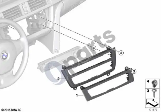 BMW 3 F30 F35 F31 apdaila, oro kondicionieriaus valdymo blokas – schema