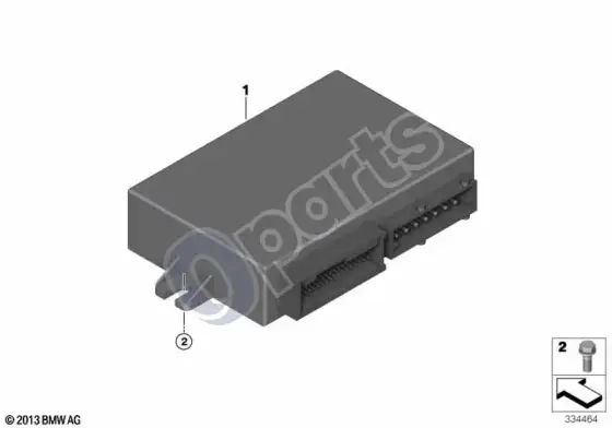 BMW 3 F30 F35 F31 valdymo blokas, apsauga – schema