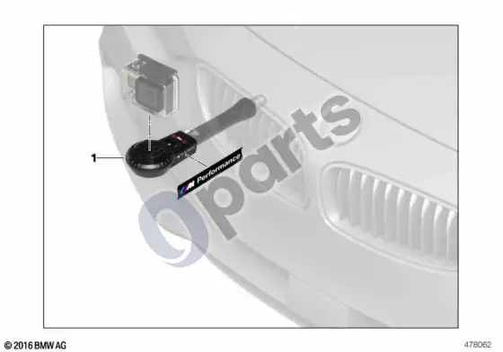 BMW 3 G20 G21 BMW action-cam laikiklis – schema