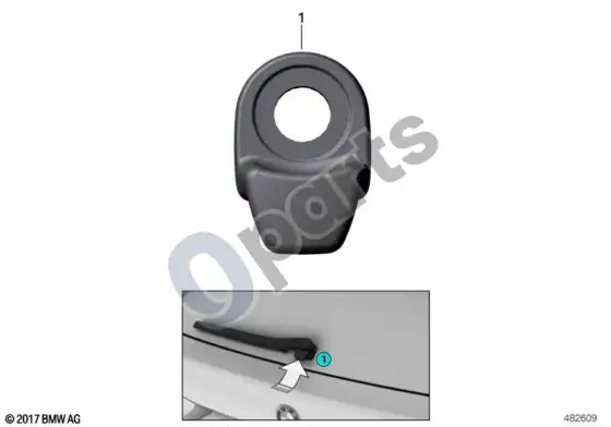 BMW 3 G20 G21 galinio lango mygtukas – schema