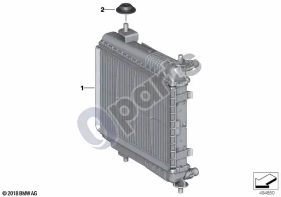 BMW 3 G20 G21 išorinis radiatorius; ... - 2022.07 – schema