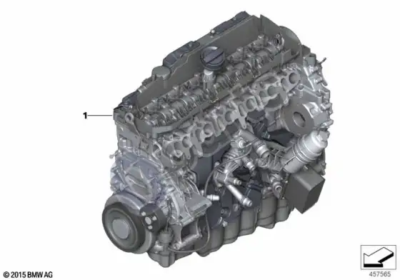BMW 3 G20 G21 jėgos agregatas; 2018.01 - ... – schema