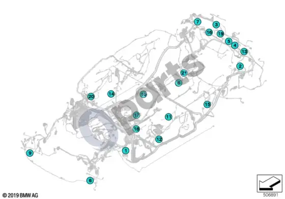BMW 3 G20 G21 jungtis nuo e240*1b-->e357*1b – schema