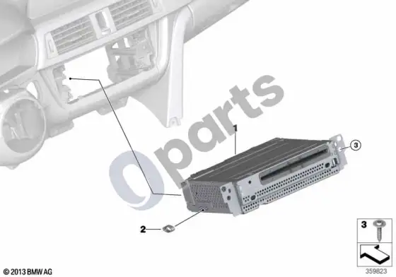BMW 3 G20 G21 multimedijos pagrindinis blokas basic media 2; ... - 2020.07 – schema