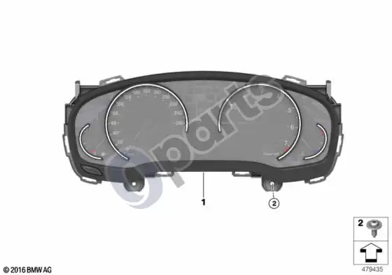 BMW 3 G20 G21 prietaisų skydelis basic; ... - 2020.07 – schema