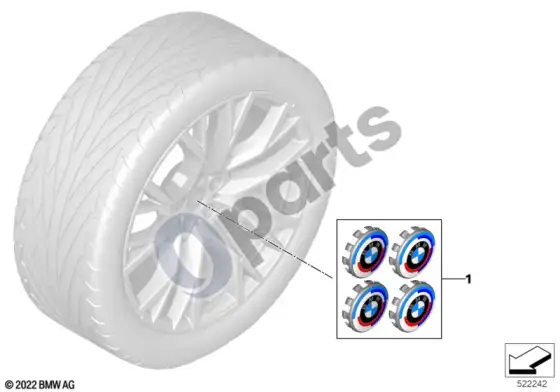 BMW 3 G20 G21 ratlankio dangtelis 50 years m – schema
