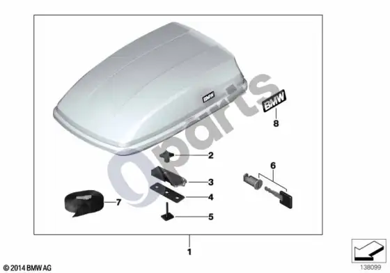 BMW 3 G20 G21 stogo bagažinė 350 – schema
