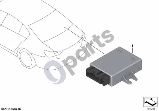 BMW 3 G20 G21 valdymo blokas security SEC1 – schema