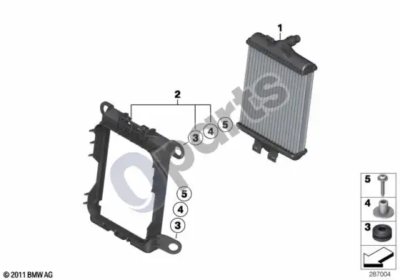 BMW 4 F32 F33 išorinis radiatorius; ... - 2016.02 – schema