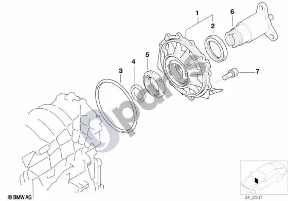 BMW 5 E39 A5S440Z išėjimas – schema