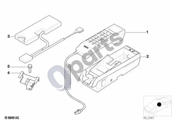 BMW 5 E39 atskiros dalys, SA 629, centrinė konsolė; 1997.03 - ... – schema