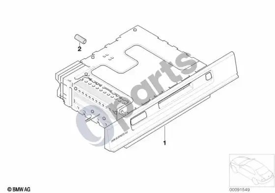 BMW 5 E39 BMW business MD radijas – schema