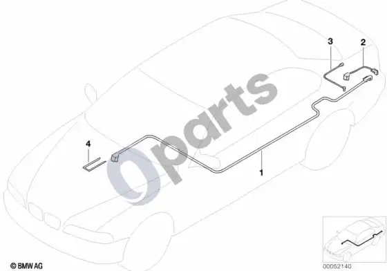 BMW 5 E39 CD keitiklio jungiamasis laidas – schema