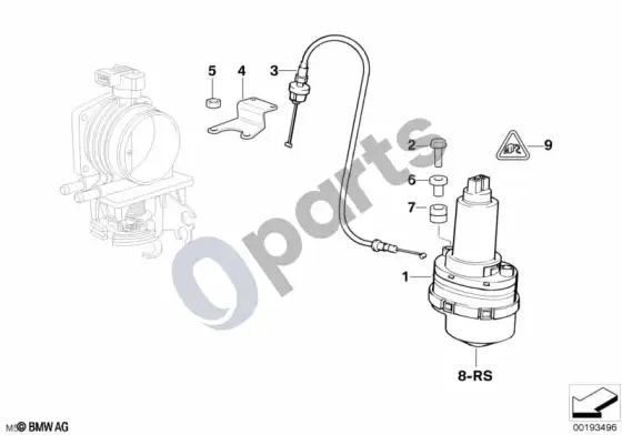 BMW 5 E39 droselio pavara ads 2; ... - 1998.09 – schema