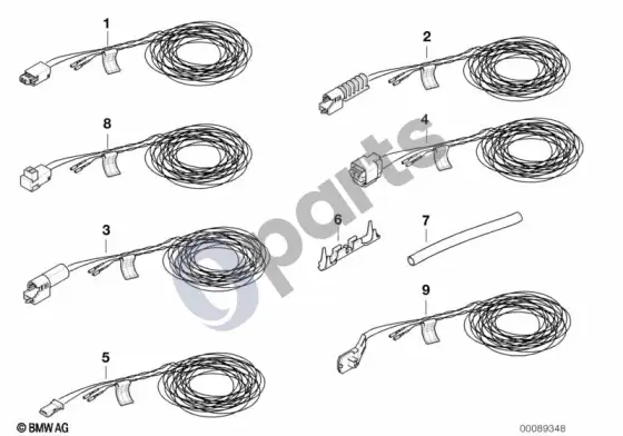 BMW 5 E39 remonto laidas, oro pagalvė (E39 520D) – schema