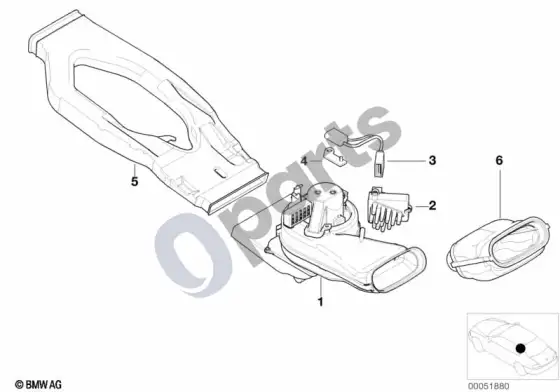 BMW 5 E39 galinis ventiliatorius – schema