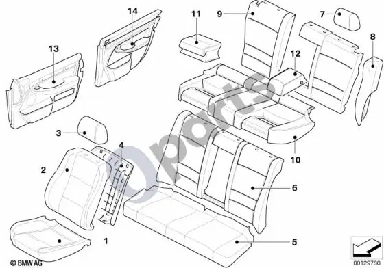BMW 5 E39 individuali serija „taiwan 2000“ KA 69; 2000.02 - 2000.06 – schema
