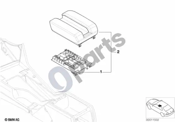 BMW 5 E39 individualus centrinis porankis telefonui; ... - 1997.09 – schema