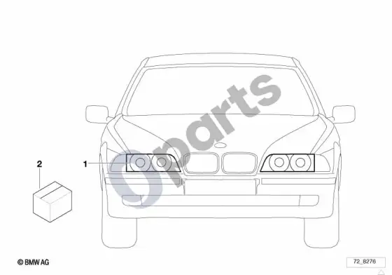 BMW 5 E39 ksenoninių žibintų montavimo komplektas; ... - 2003.03 – schema
