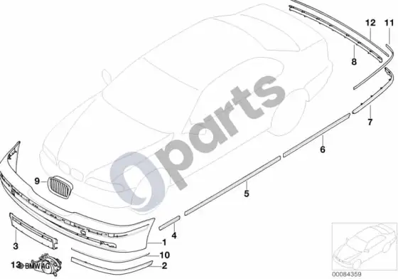 BMW 5 E39 papildomas įrengimas facelift 2000; ... - 2000.09 – schema