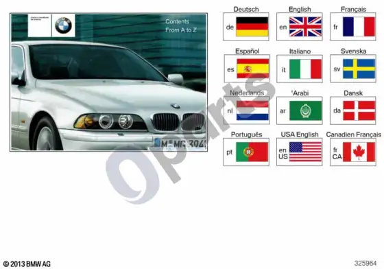 BMW 5 E39 savininko vadovas E39, E39/2; 1995.09 - 2004.01 – schema