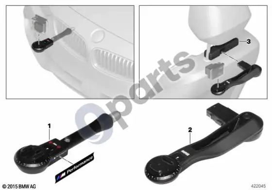 BMW 5 E60 E61 BMW action-cam laikiklis – schema