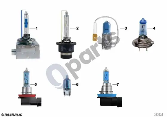 BMW 5 E60 E61 BMW mėlynos lempos (E60 520D) – schema