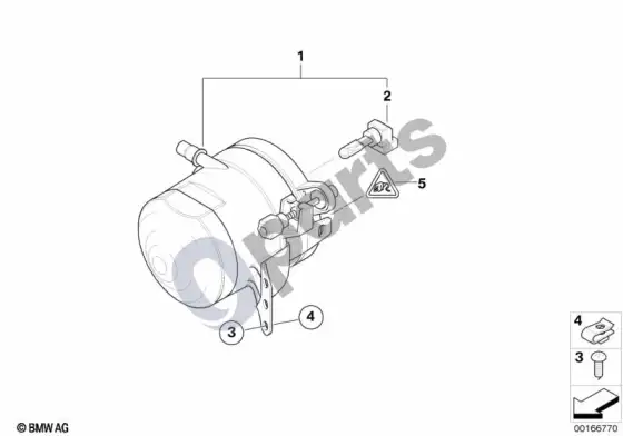 BMW 5 E60 E61 rūko žibintai (E60 520D, E61 520D) – schema