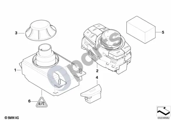 BMW 5 E60 E61 valdiklis iki 09/2008 (E60 520D, E61 520D) – schema
