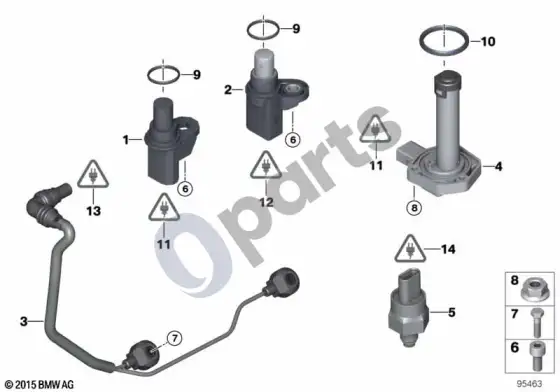 BMW 5 E60 E61 jutikliai (E60 525XI, E60 530XI) – schema