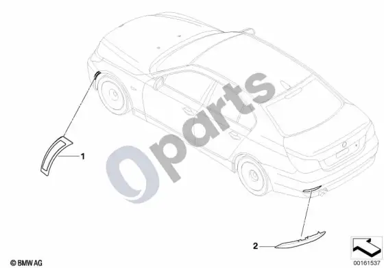 BMW 5 E60 E61 atšvaitas – schema