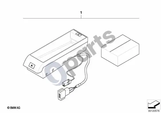 BMW 5 E60 E61 laisvų rankų įrangos bluetooth SA644 papildomas komplektas – schema