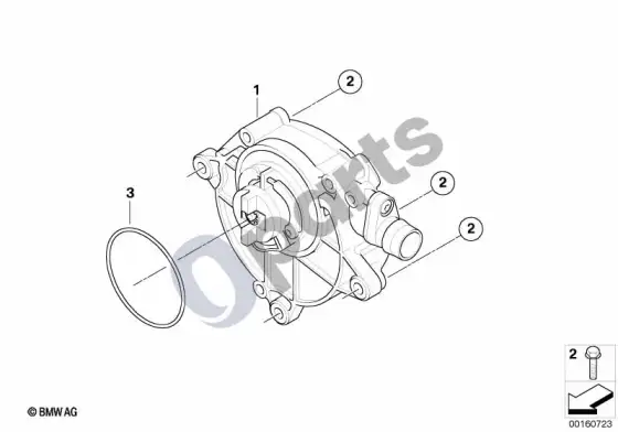 BMW 5 E60 E61 vakuuminis siurblys (E60 LCI 520IN43, E61 LCI 520I) – schema